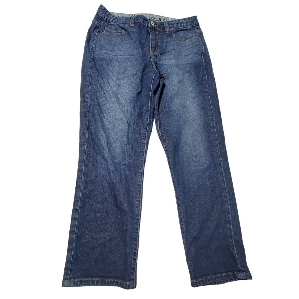 Calvin Klein Shape Capri Jeans Womens Size 30 Mid Rise Medium Wash Denim Pants